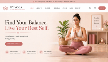 Yoga Studio Website